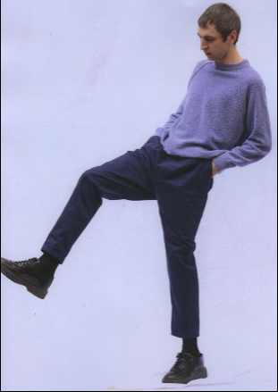 COMANCHE - CLASSIC TROUSERS - Drill Cotton Navy Petrol