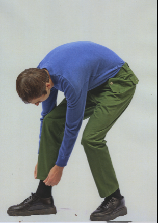 TYSON - ORIGINAL CAMO TROUSERS - Drill Cotton Blu/Navy