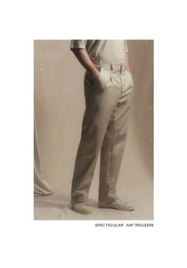 SPECTACULAR BID - AIR TROUSERS - Drill Cotton Beige