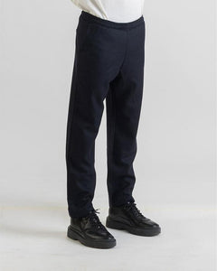 ECLIPSE - ELASTIC TROUSERS - Winter Wool Navy